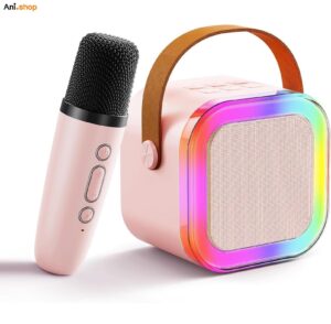 اسپیکر بلوتوثی میکروفن دار قابل حمل با افکت صدا و رقص نور